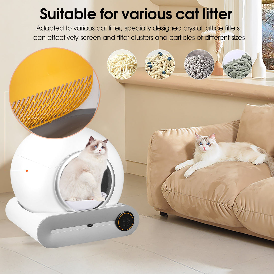 Self-Cleaning Cat Litter Box